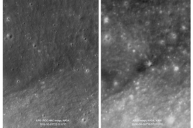 here-are-the-first-images-of-the-crater-left-on-the-moon-by-spacex’s-rocket