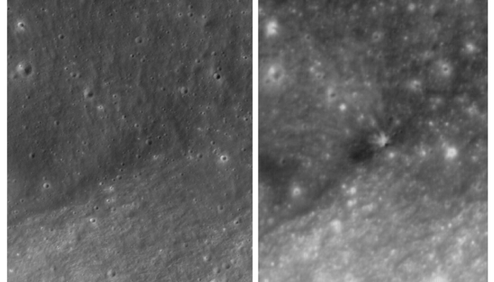 here-are-the-first-images-of-the-crater-left-on-the-moon-by-spacex’s-rocket