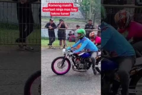 Komeng masih meriset ninja mas bay tekno tuner #dragbike