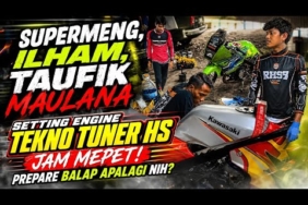 SUPERMENG, ILHAM, TAUFIK MAULANA SETTING ENGINE TEKNO TUNER HS JAM MEPET! PREPARE BALAP APALAGI NIH?