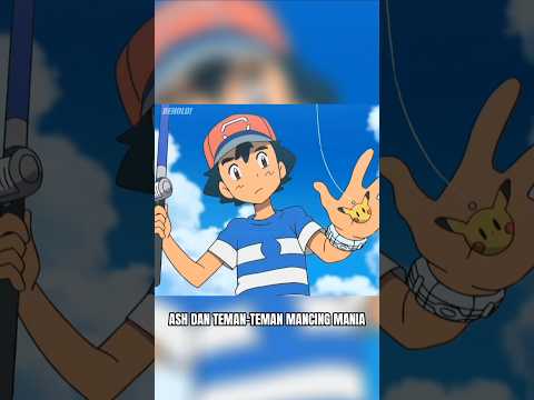 ash dan pikachu mancing mania #shorts