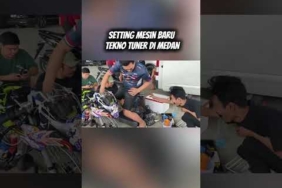 Setting Mesin Baru Tekno Tuner di Medan!  #teknotunner #dragbike