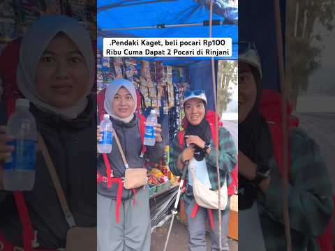 Beli Pocari di Rinjani, mahal Pendaki Ini Sampai Melongo #rinjani #hiking #mountains #travel #fypシ