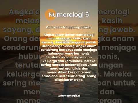 Numerologi 6 #indonumerology  #numerology #dharmapongrekun #fyp #creative