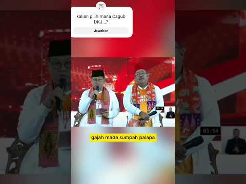 #pilgubdkijakarta #jakartamenyala #rido #dharmapongrekun #kunwardana