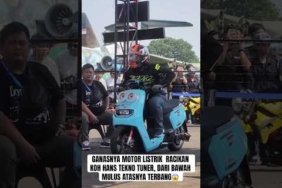 GANASNYA MOTOR LISTRIK  RACIKAN KOH HANS TEKNO TUNER, DARI BAWAH MULUS ATASNYA TERBANG😱 #teknotuner