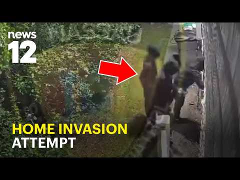 Caught on Camera: 3 masked suspects try to break into LI home while families sleep