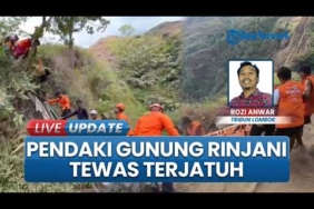Niat Ikut Pendakian Ritual di Rinjani, Remaja Mataram Tewas Terjatuh ke Jurang 100 Meter