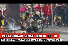 TIMER RAPET !! ELRUM TEKNO TUNER vs FANTERA WIJAYA  KEDIRI  NINJA 155 TU PERTAMAX TURBO