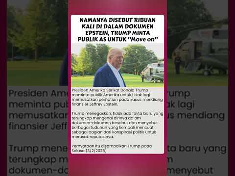 Di dalam dokumen Epstein, namanya di sebut ribuan kali #breaknews #beritaterkini #news