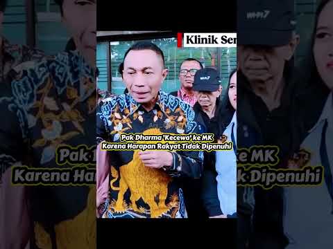 Pak Dharma ‘Kecewa’ ke MK, Karen Harapan Rakyat Tidak Dipenuhi!? #dharmapongrekun #beritaterkini