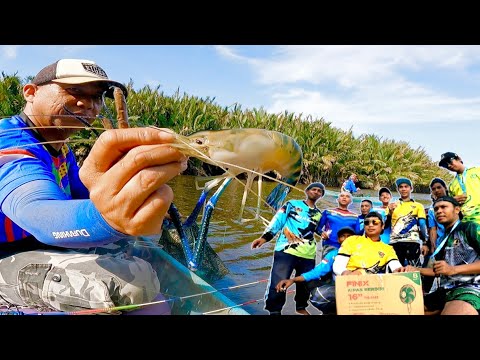 SERANGAN UDANG GALAH DI SUNGAI AIR HITAM | MANCING UDANG GALAH