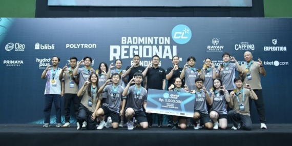 Binus juarai Campus League Badminton Bandung lewat drama tiga gim