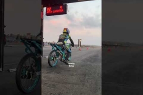 Arya Saputra ft IPR Ninja rangka standart!!!! #teknotuner #shorts #dragbike #balapmotor