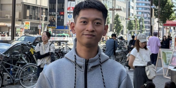 Tempuh enam jam dari Tokyo demi dukung atlet Indonesia