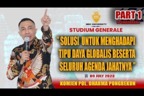 KOMJEN DHARMA PONGREKUN “SOLUSI UNTUK MENGHADAPI TIPU DAYA GLOBALIS BESERTA SELURUH AGENDA JAHATNYA”