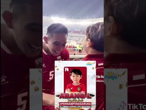 Abang l menjadi pendamping timnas garuda FIFA match Day