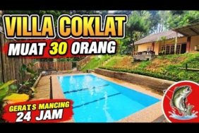 VILLA MURAH DI PUNCAK ‼️VILLA COKLAT GERATIS MANCING 24 JAM