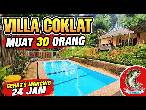 VILLA MURAH DI PUNCAK ‼️VILLA COKLAT GERATIS MANCING 24 JAM