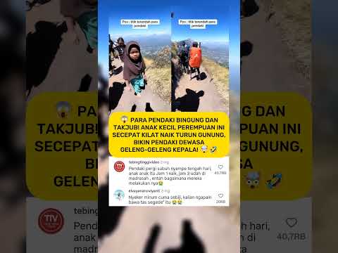 anak kecil ini bikin pendaki melongo! 😱🏔️#shorts #fyp #viral