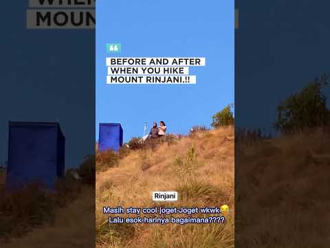 Pendaki sebelum mendaki puncak Rinjani #rinjani #hiking #mountains #travel #fypシ #viral #views