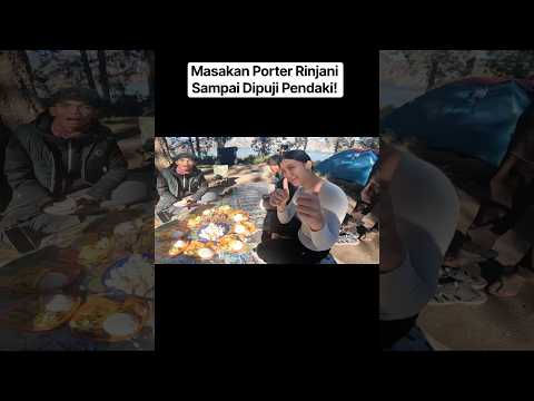 Masakan Porter Rinjani Sampai Dipuji Pendaki #rinjani #hiking #mountains #travel #fypシ #viral