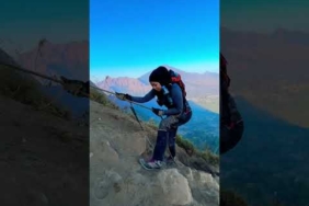 Pendaki Pemula Mencoba trek Bukit anak dara Dengan Ketinggian 1923 MDPL #pendaki #shorts #mountains
