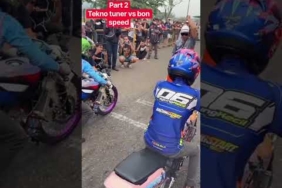 Part 2Tekno tuner vs bon speed #dragbike