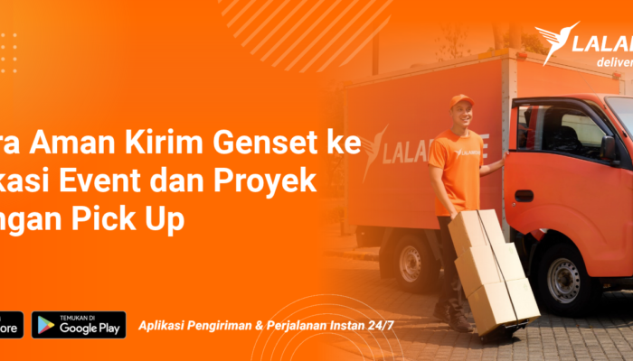 cara-aman-kirim-genset-dengan-pick-up