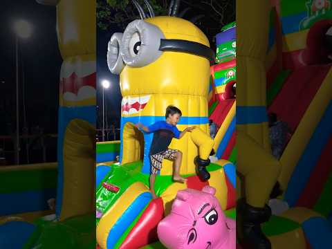Terlempar saat version kicau mania di balon minion. #fyp #istanabalon #minions