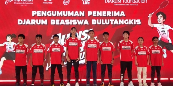 Sembilan atlet dari berbagai daerah raih Beasiswa Bulutangkis 2026