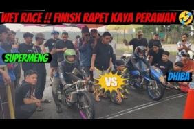 TEKNO TUNER VS QQ MOTOR BOND PROJECT AKHIRNYA LEPAS WET RACE | FINISH RAPET SAMA SAMA NGAKU MENANG 🥳