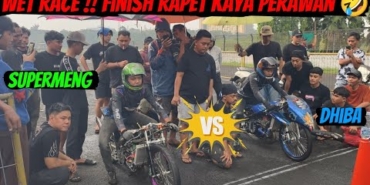 TEKNO TUNER VS QQ MOTOR BOND PROJECT AKHIRNYA LEPAS WET RACE | FINISH RAPET SAMA SAMA NGAKU MENANG 🥳