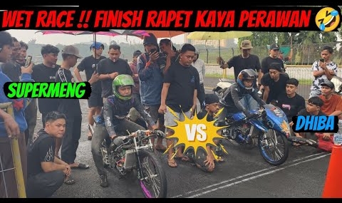 TEKNO TUNER VS QQ MOTOR BOND PROJECT AKHIRNYA LEPAS WET RACE | FINISH RAPET SAMA SAMA NGAKU MENANG 🥳