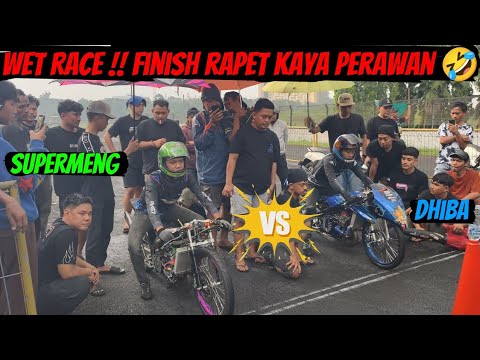 TEKNO TUNER VS QQ MOTOR BOND PROJECT AKHIRNYA LEPAS WET RACE | FINISH RAPET SAMA SAMA NGAKU MENANG 🥳