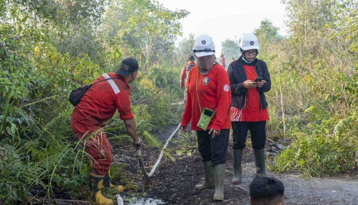dengan-selang-dan-motor,-140-lebih-perempuan-ketapang-jaga-hutan-dari-karhutla-2026