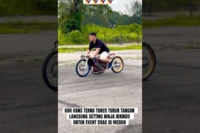 KOH HANS TEKNO TUNER TURUN LANGSUNG SETTING NINJA IBKINDO UNTUK EVENT DRAG DI MEDAN #teknotuner #ggr