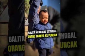 Kasihan banget adeknya ditinggal sendiri di dalem tenda… #shorts #videoviral #pendaki #fetsix