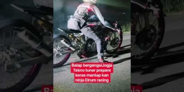 Balap bergengsi JogjaTekno tuner prepare keras mantap kan ninja Elrum #fyp #balapmotor #dragbike