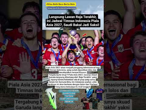 Piala Asia 2027 akan menjadi panggung internasional bagi Timnas Indonesia. #timnas #football