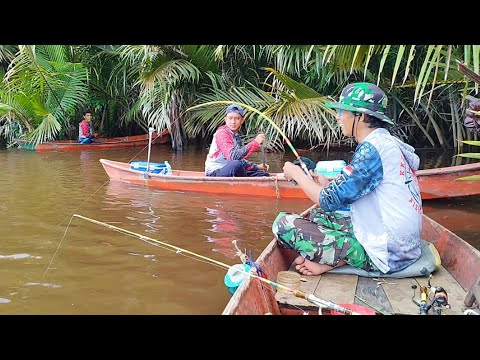 Mancing udang galah‼️ sungai ini yang selalu di datangi pemancing dari setiap daerah